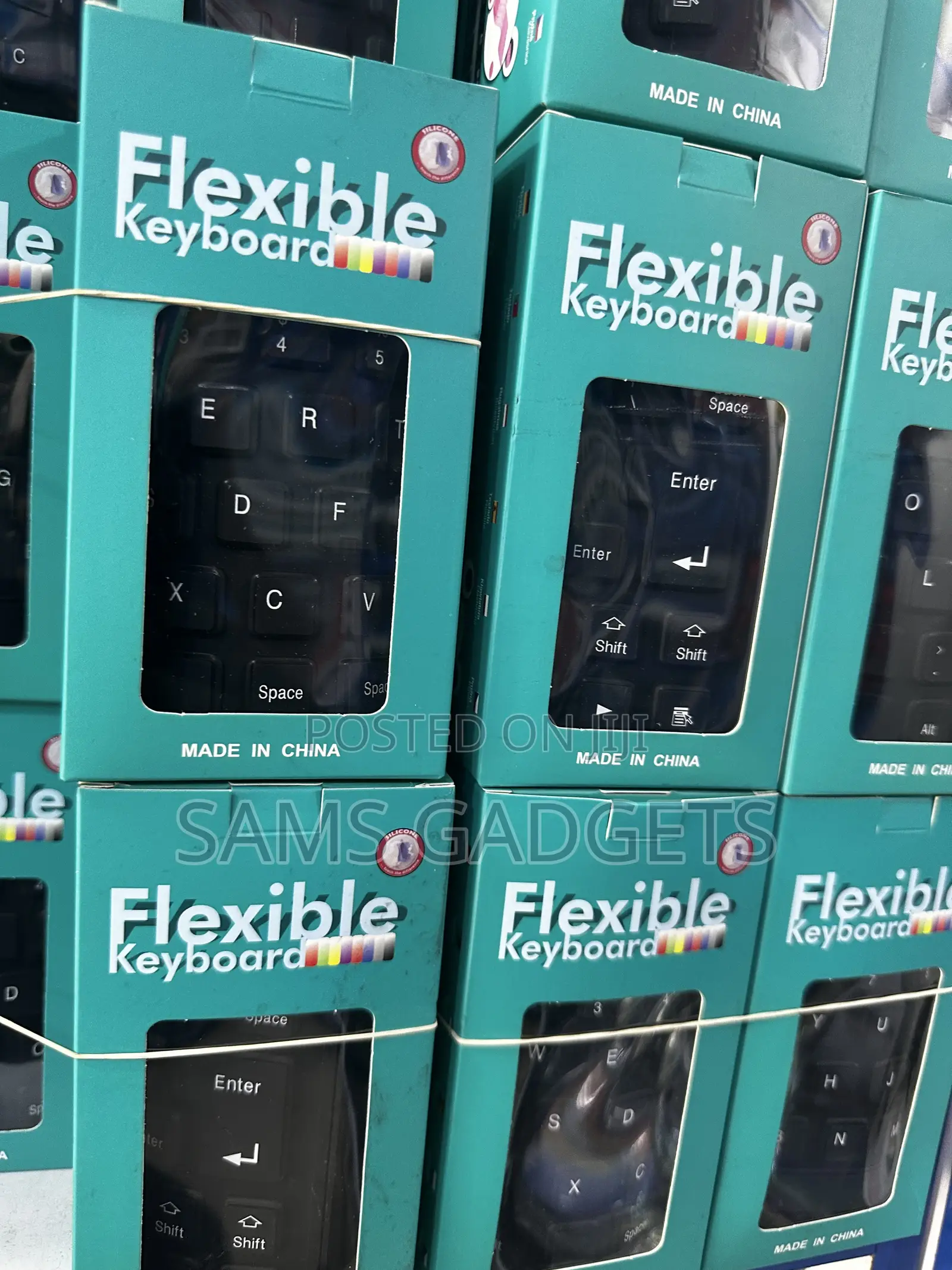 Brand New Flexible Silicone Keyboard - Waterproof Foldable