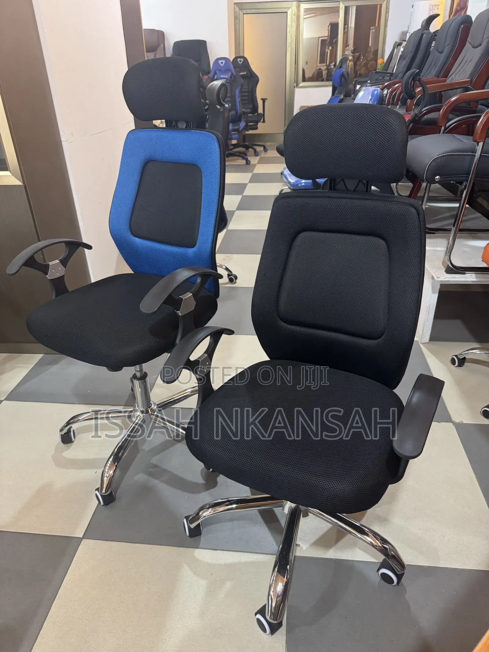 Brown Desk and Chair