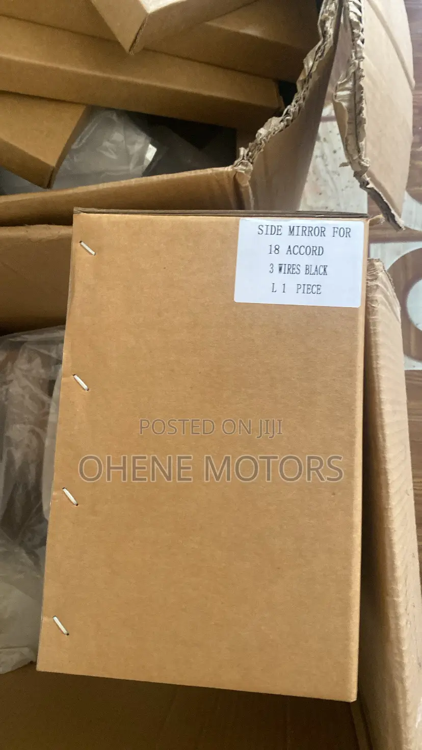 Honda Accord 2018 Side Mirror Black Left Side 1 Piece