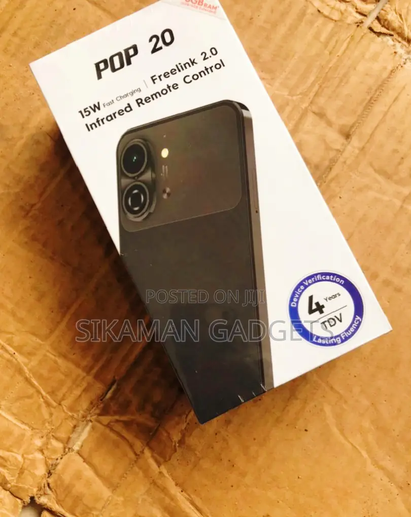 New Tecno Pop 20 128 GB Black