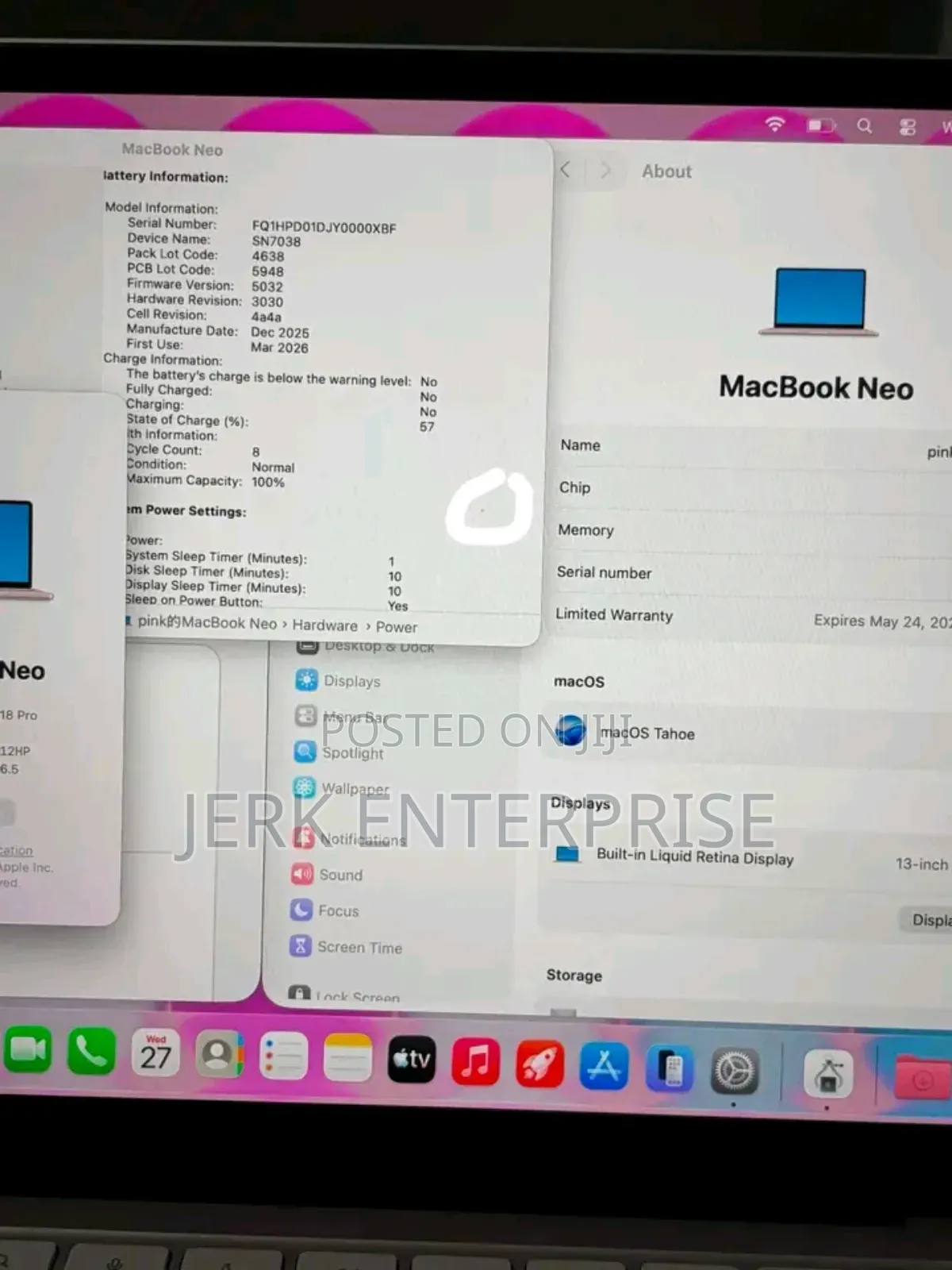 New Laptop Apple MacBook Neo 2026 8GB Apple M5 Pro SSD 256GB