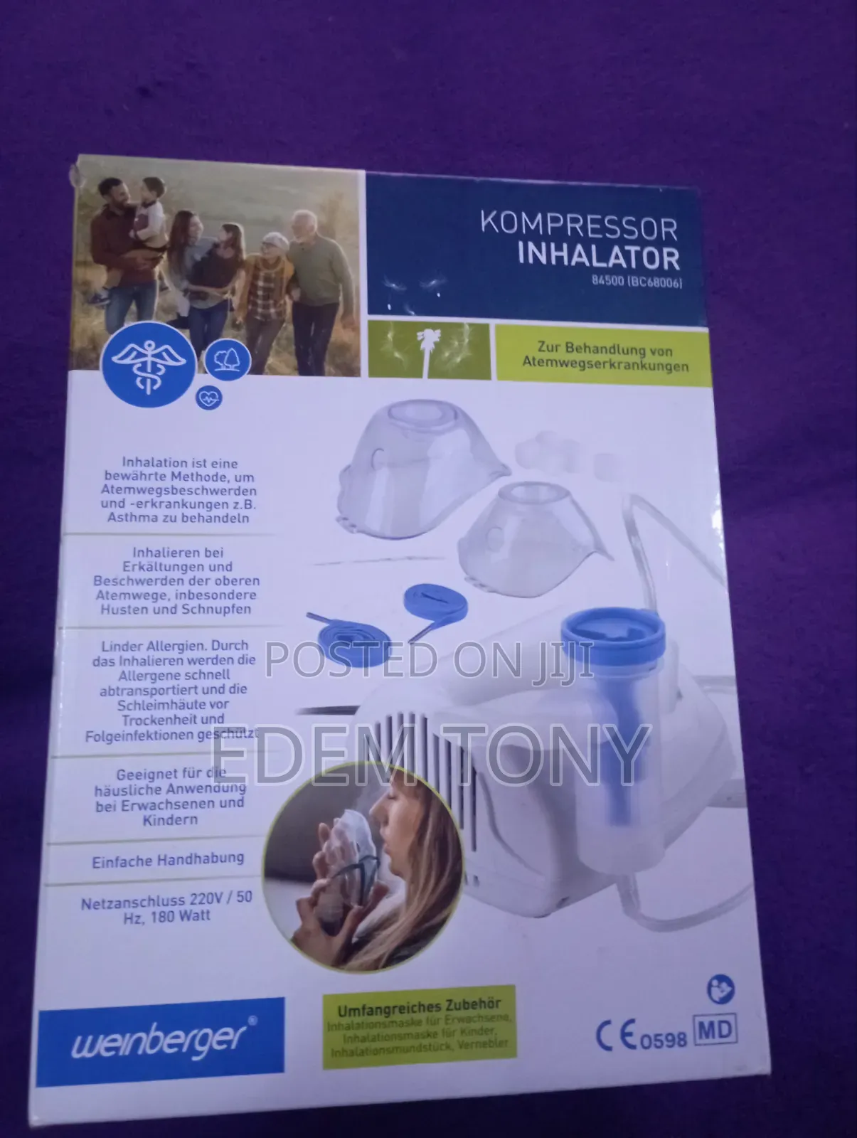 Weinberger Compressor Inhalator for Treating Respiratory Illnesses