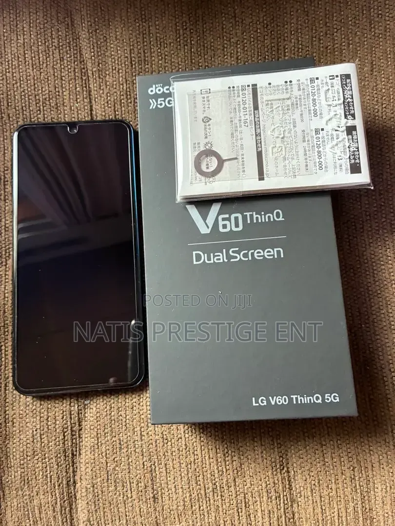 New LG V60 ThinQ 5G UW 128 GB Black