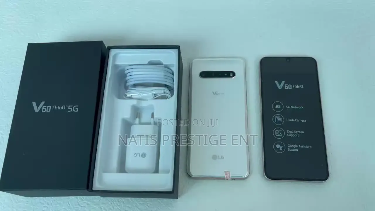 New LG V60 ThinQ 5G 256 GB Black