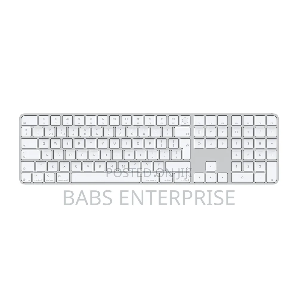 Apple Magic Keyboard With Touch Id and Numeric Keyboards Type C –White