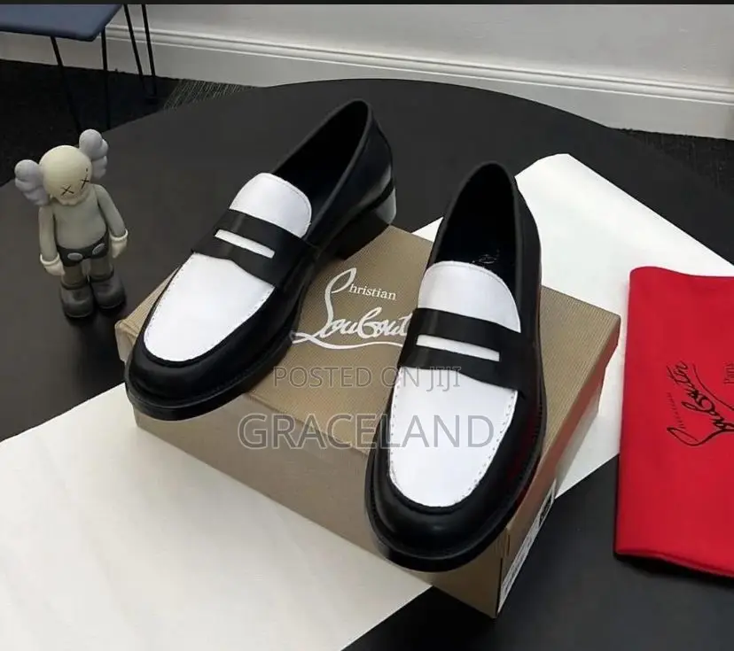 This Is Original Pure Real Leather Christian Louboutin Loafer for Men