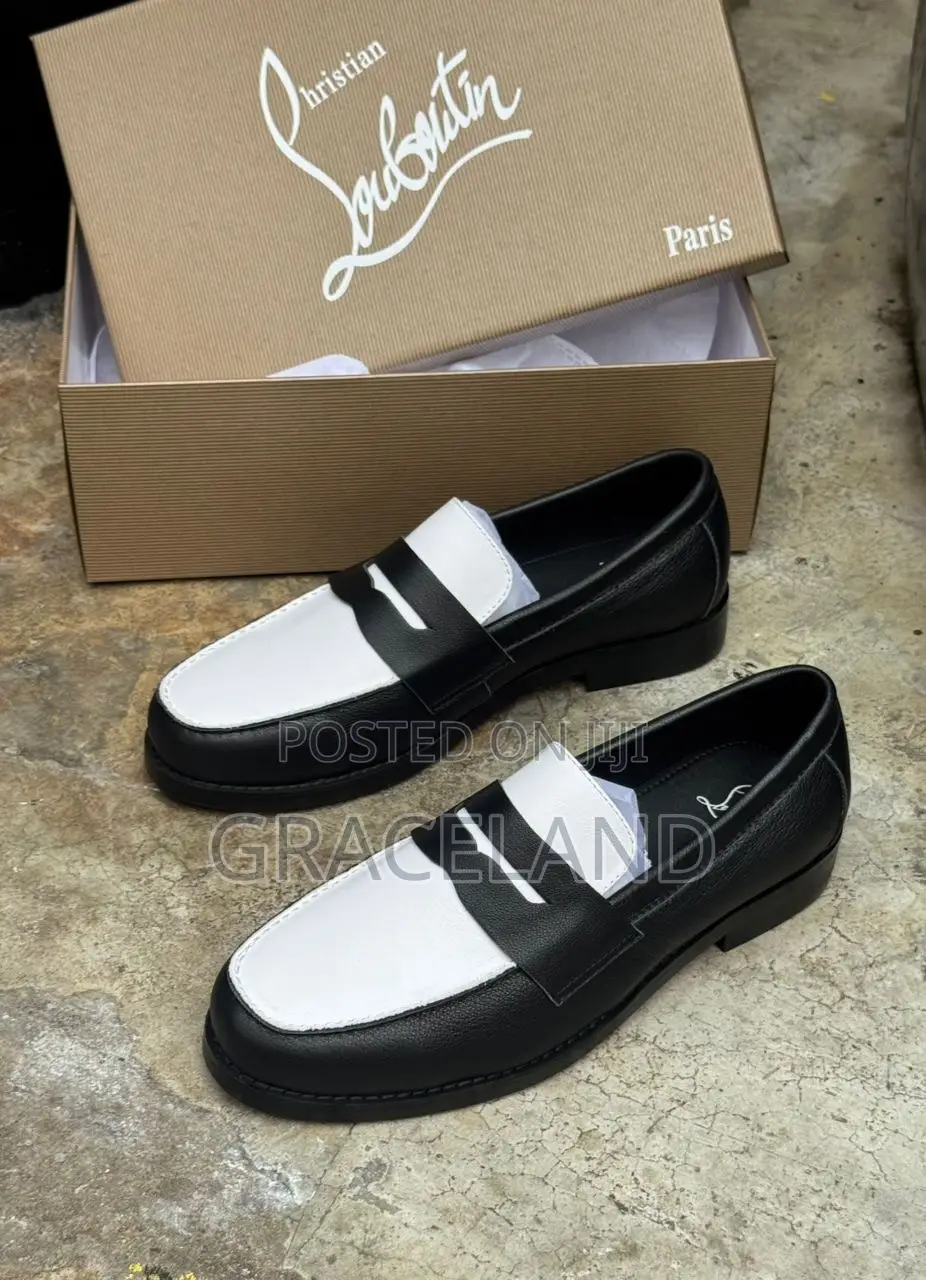 This Is Original Pure Real Leather Christian Louboutin Loafer for Men