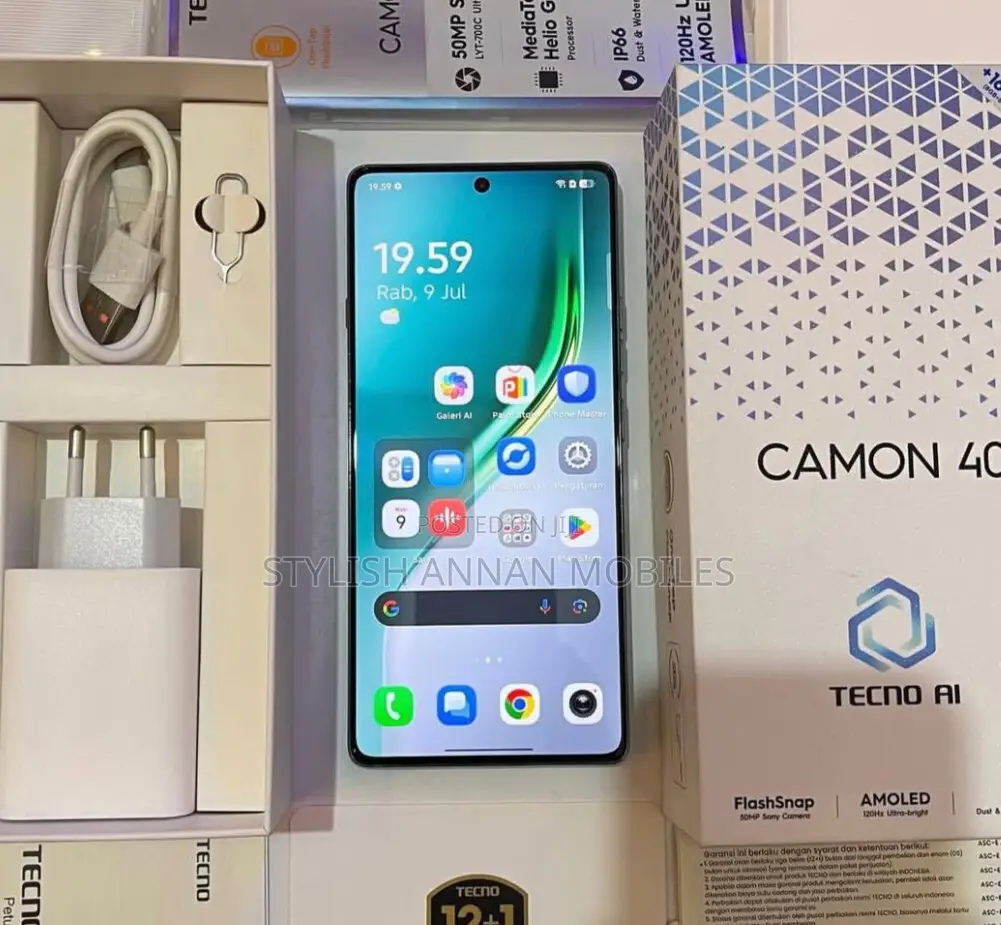 New Tecno Camon 40 Pro 5G 256 GB Gray