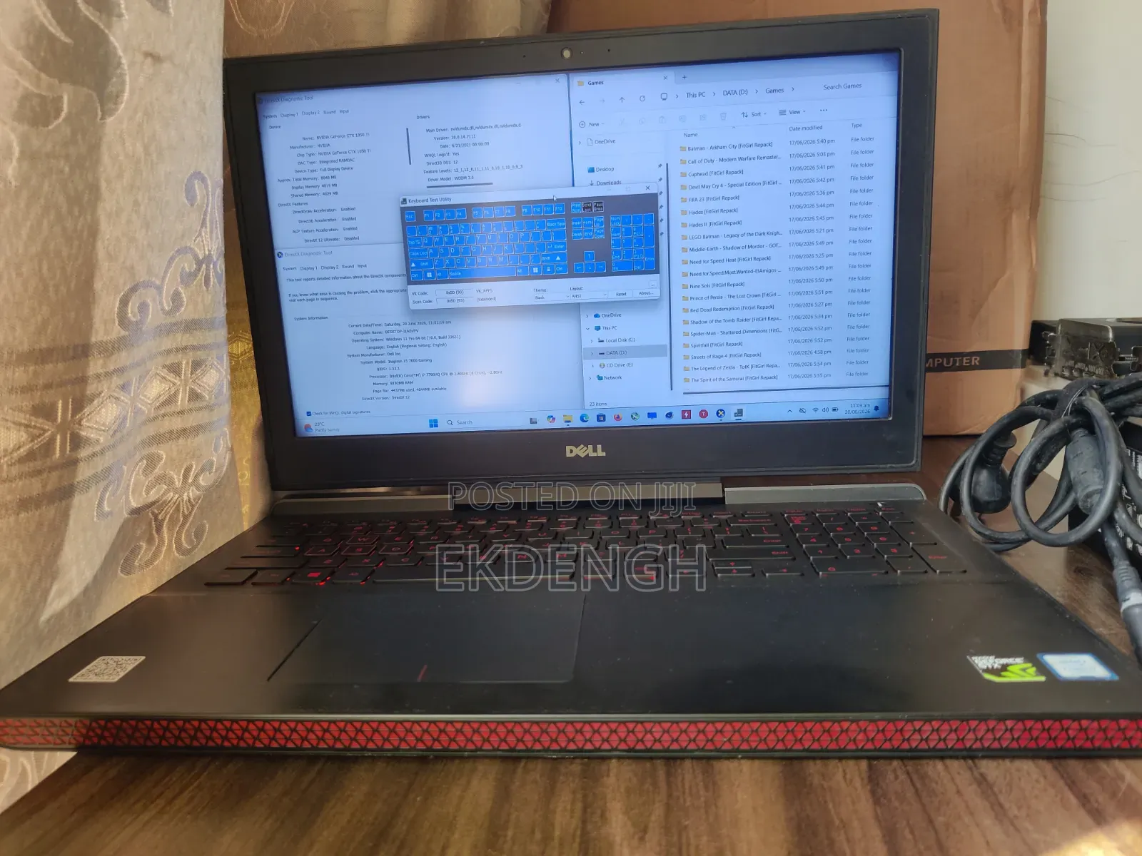 Laptop Dell Inspiron 15 7567 8GB Intel Core i5 HDD+SSD 1T