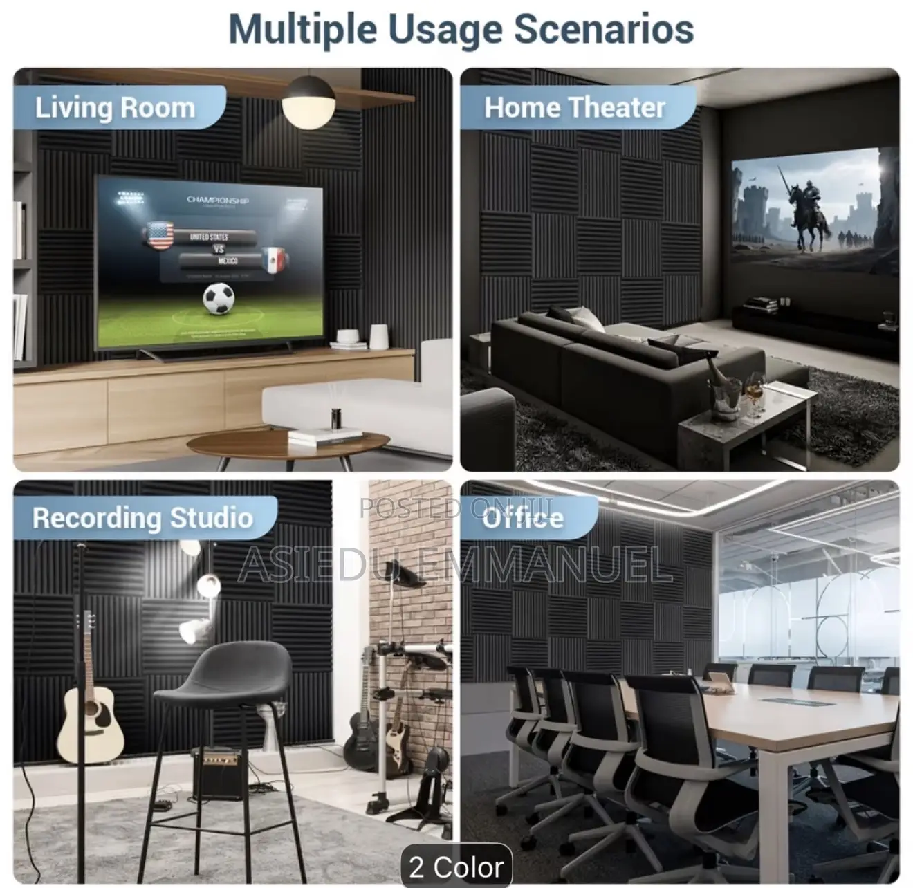 Studio Acoustic Foam Pannel