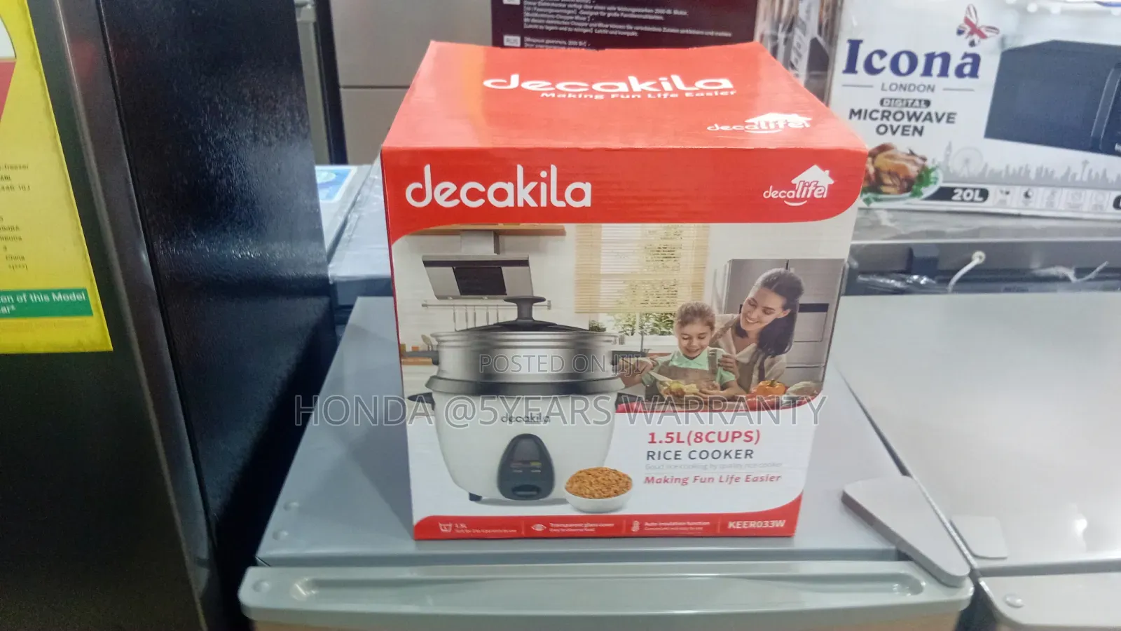  One-Touch Cooking Convenience – Decakila 1.5l Rice Cooker