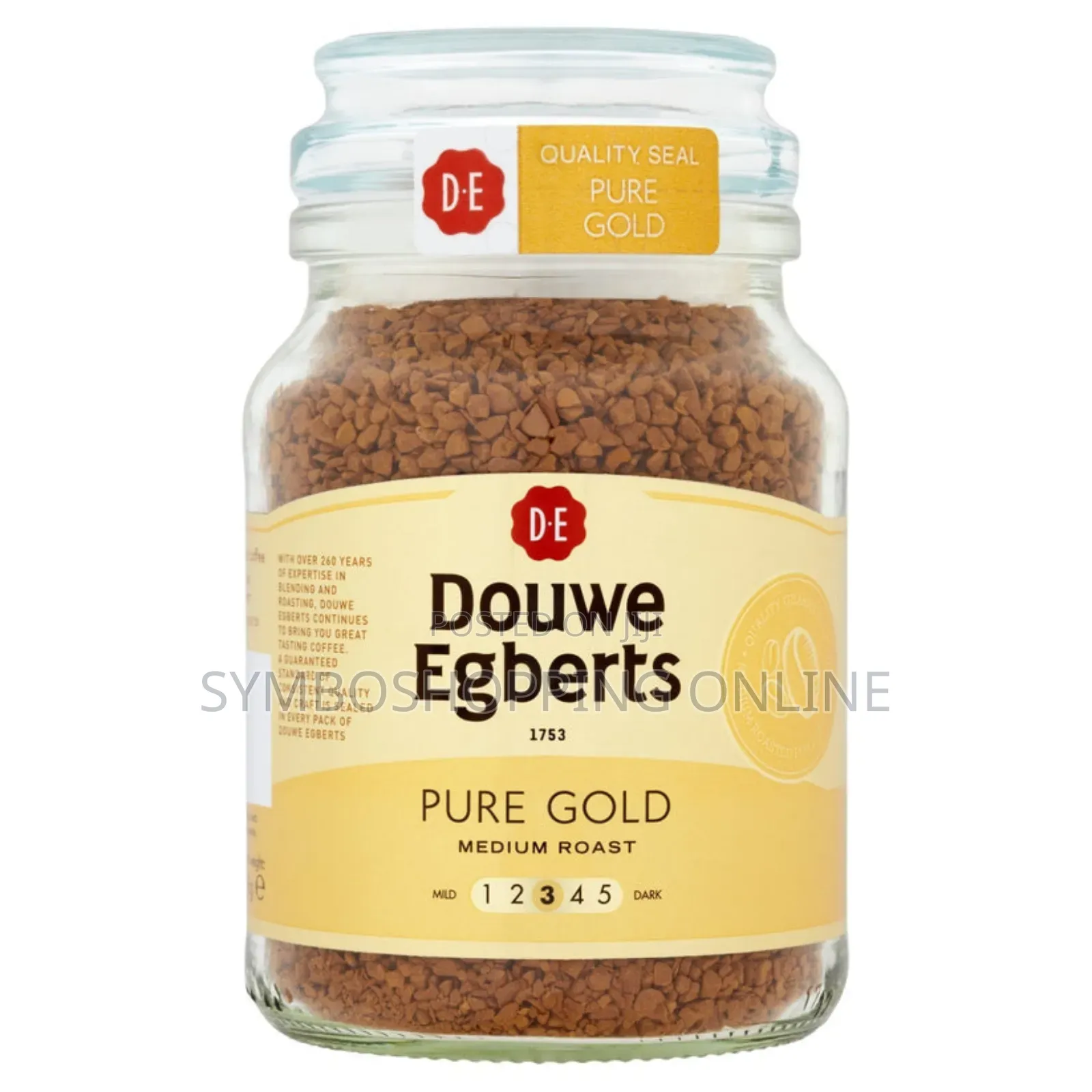Douwe Egberts Pure Gold Medium Roast Instant Coffee 95g
