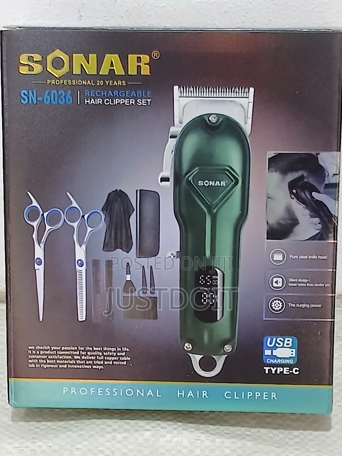 Sonar Sn 6036 Professional Hair Clipper Set.