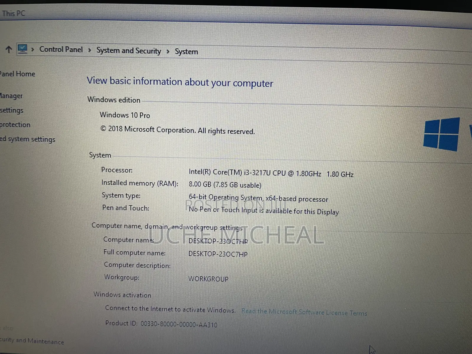 Laptop Lenovo ThinkPad T430u 8GB Intel Core i3 HDD 500GB