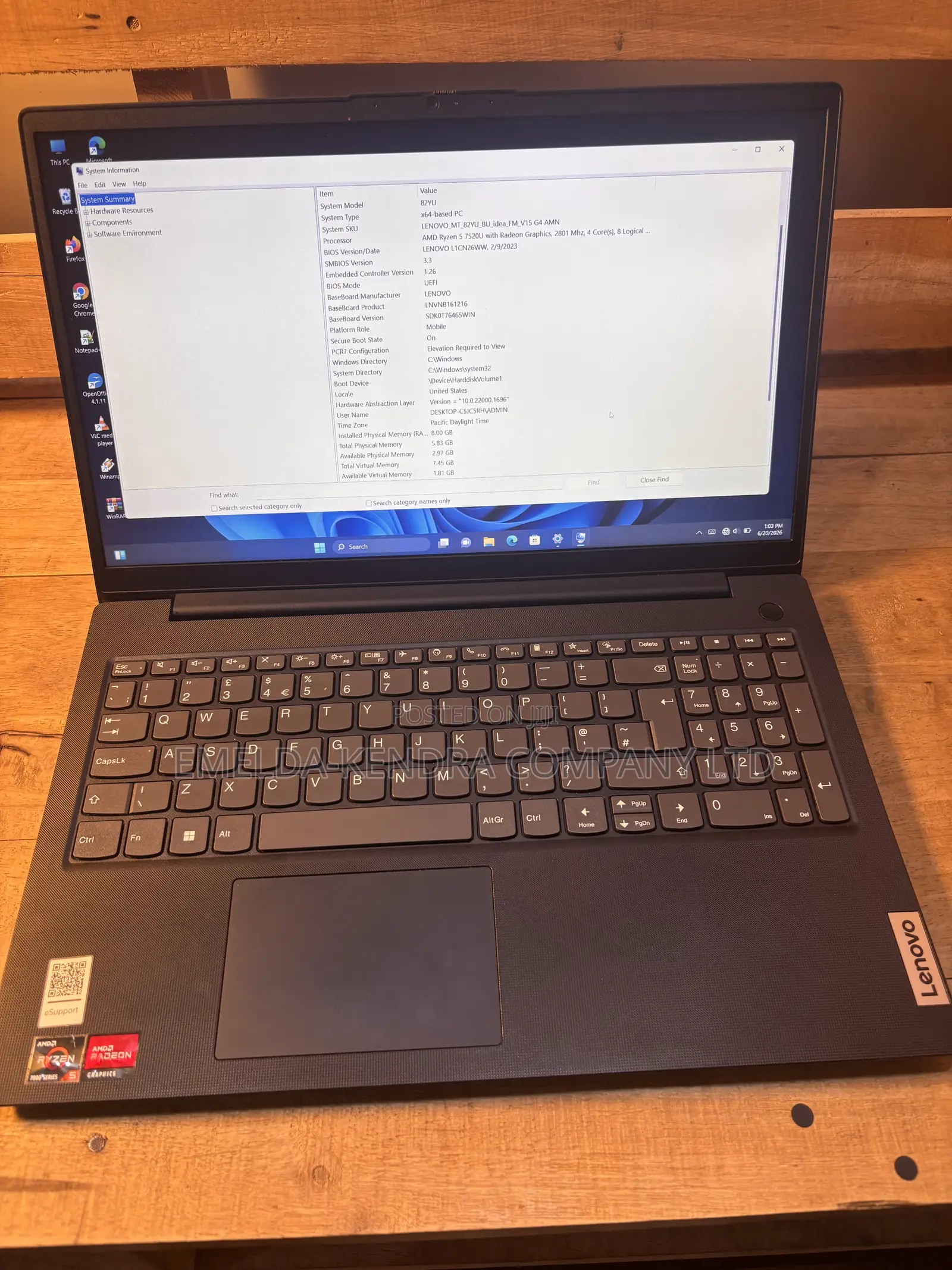 Laptop Lenovo IdeaPad 500S 8GB AMD Ryzen 5 SSD 512GB