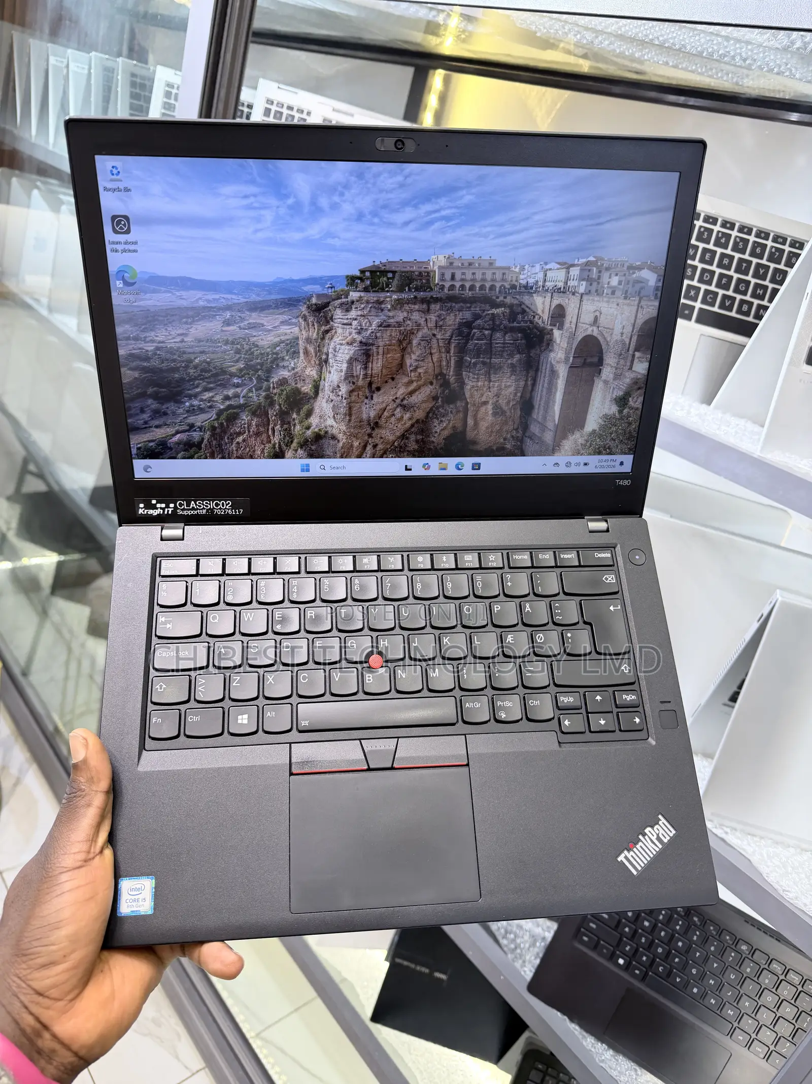 Laptop Lenovo ThinkPad T480 8GB Intel Core i5 SSD 256GB