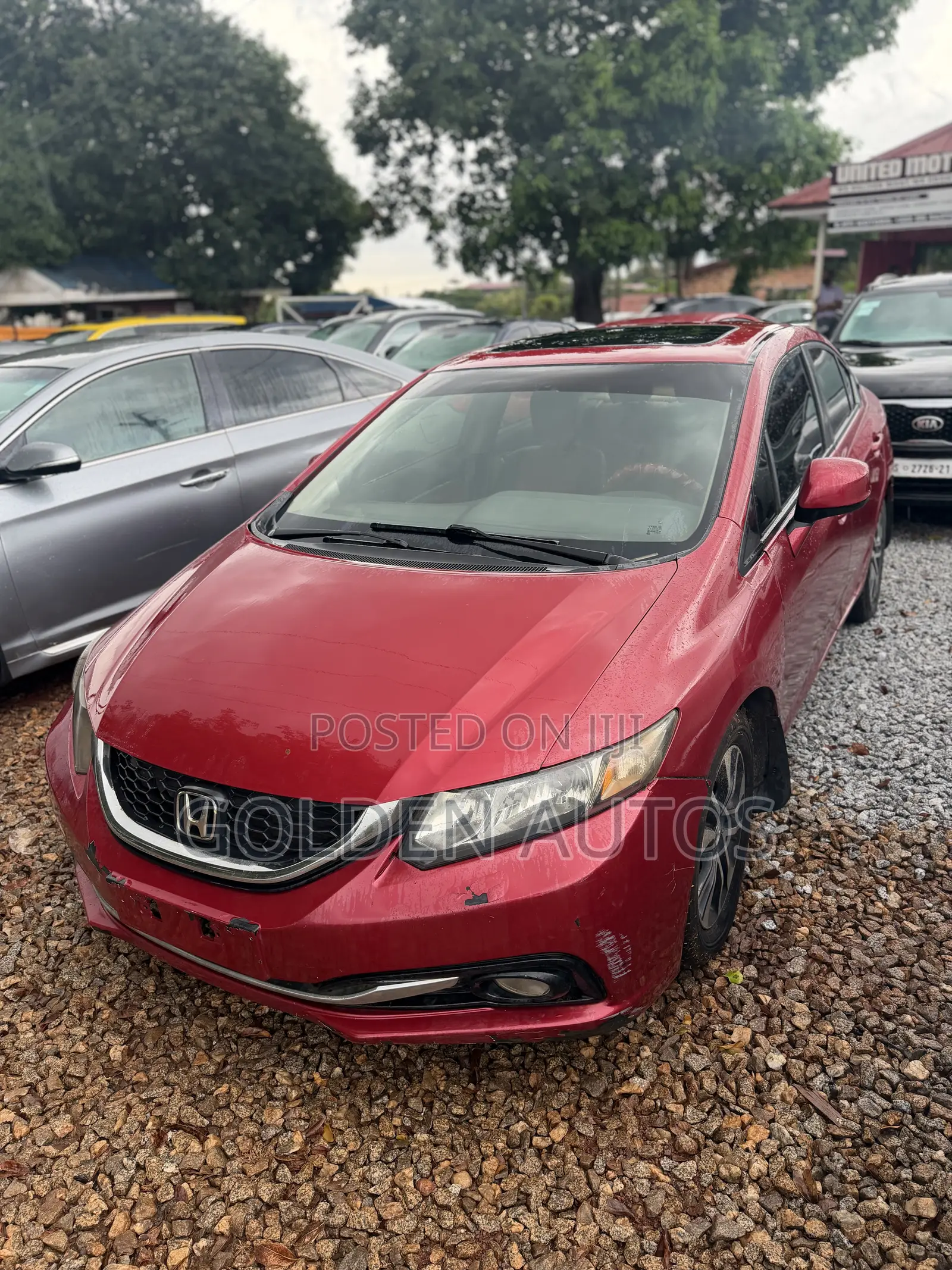 Honda Civic EX 4dr Sedan (1.8L 4cyl CVT) 2014 Red