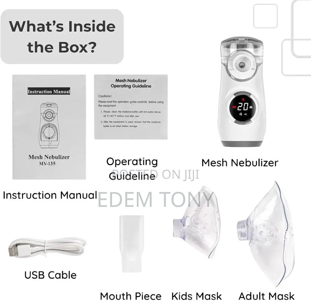 Portable Mesh Nebulizer for Respiratory Treatments