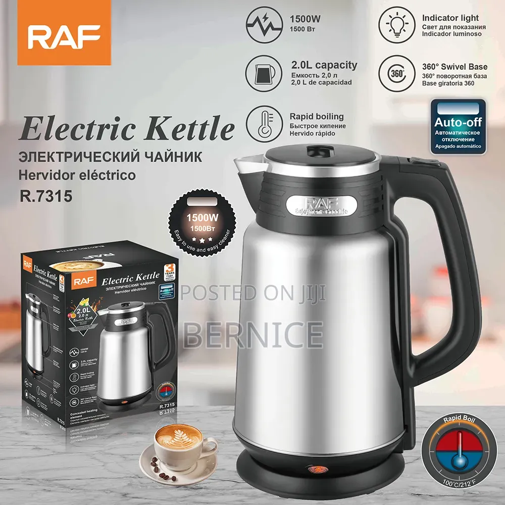 Raf Ackillis Stainless Steel Electric Kettles