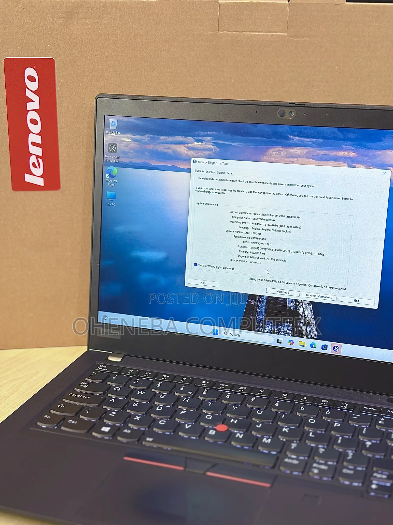Laptop Lenovo ThinkPad T490s 16GB Intel Core i5 SSD 256GB