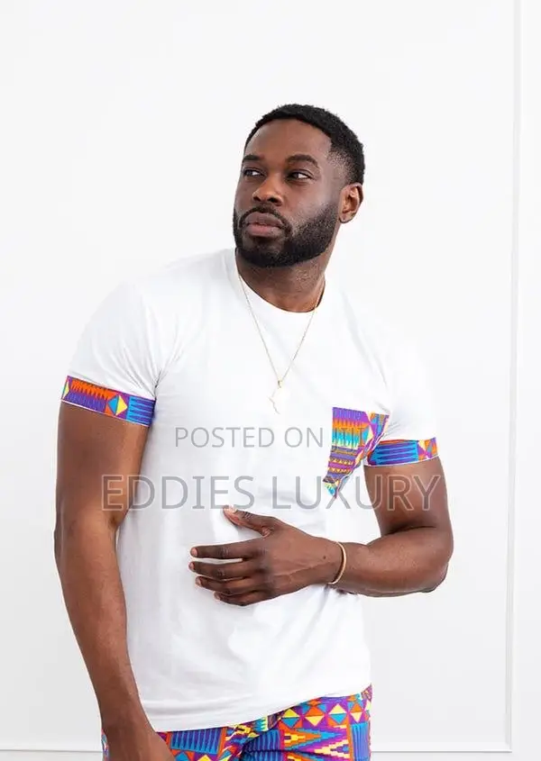Remarkable African Print T- Shirt and Down