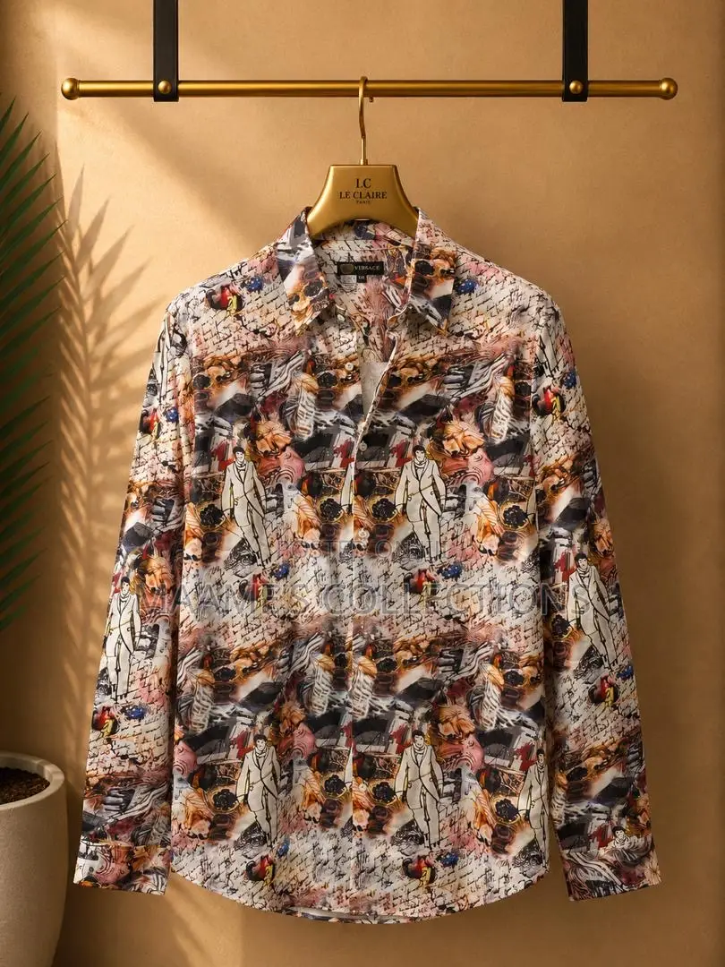 Men’S Long-Sleeved Button-Down Shirt