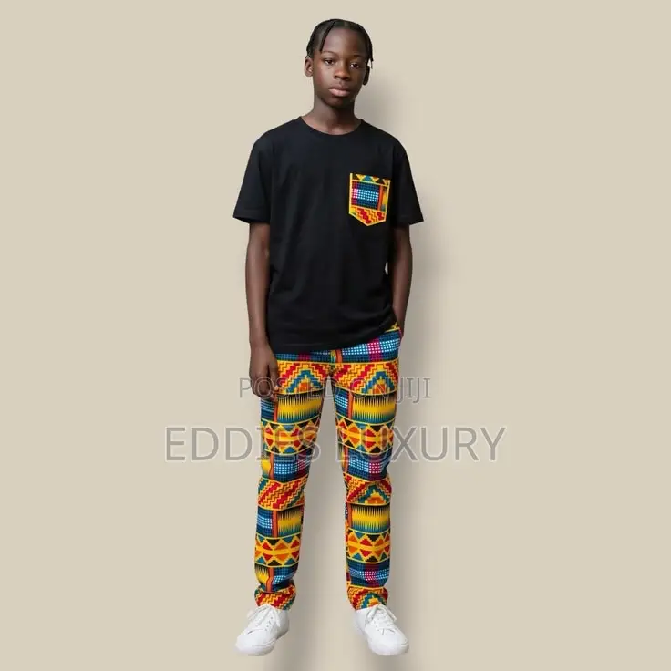 Outstanding African Print T- Shirt and Down