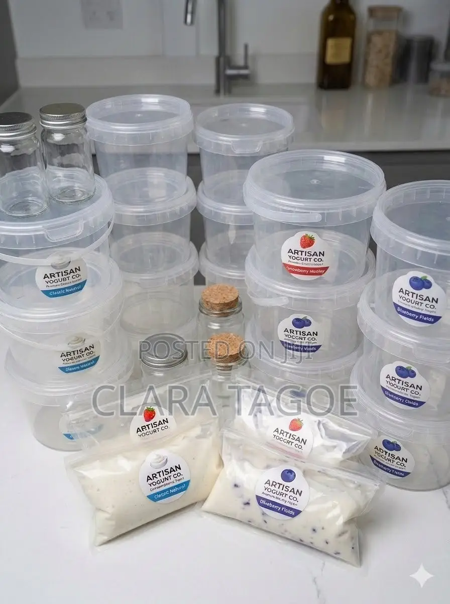 Yoghurt Containers / Peanut Butter, Bucket Containers