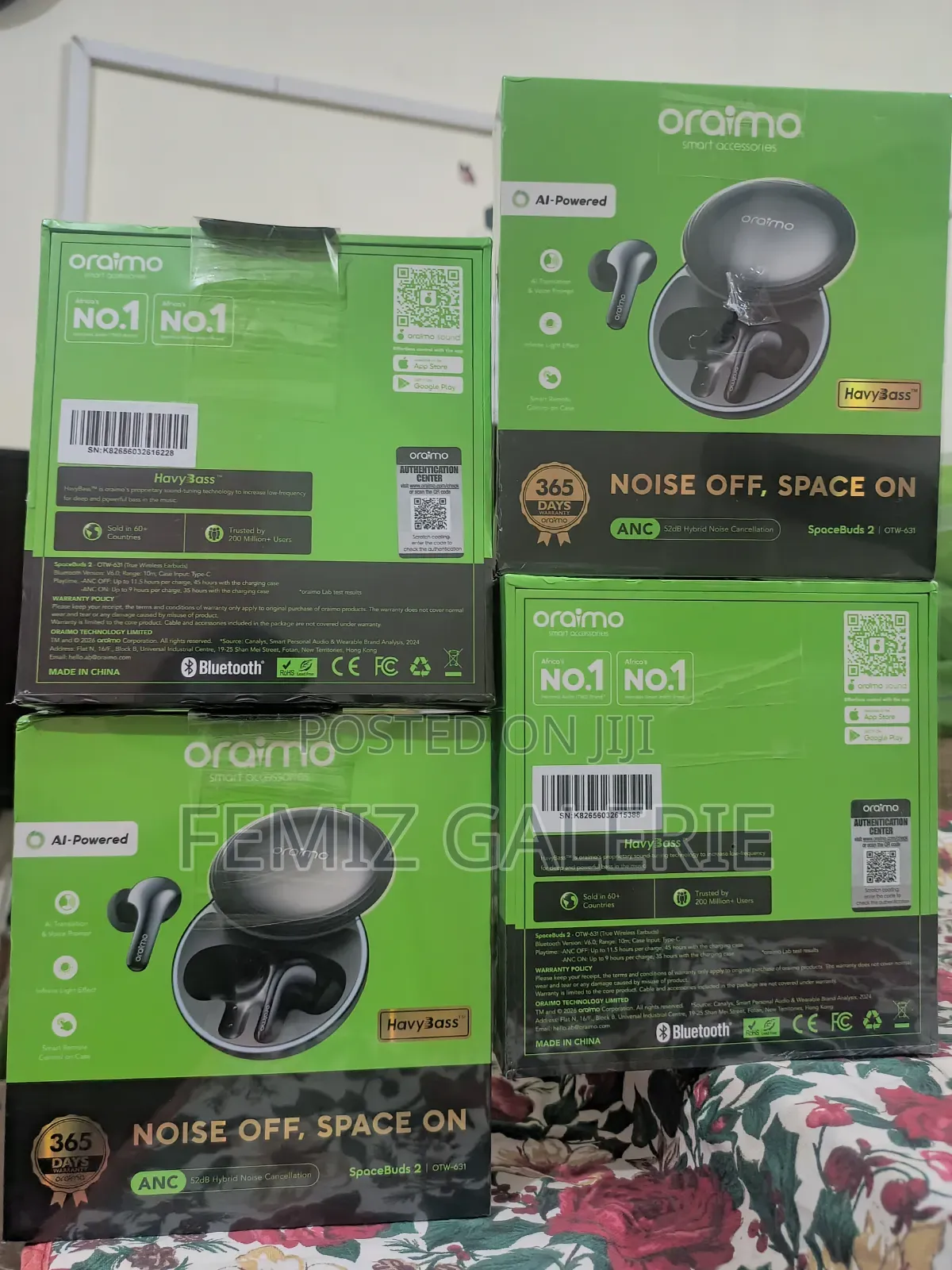 Oraimo Spacebuds 2 Ai Smart 45hrs Playtime True Wireless Earbuds
