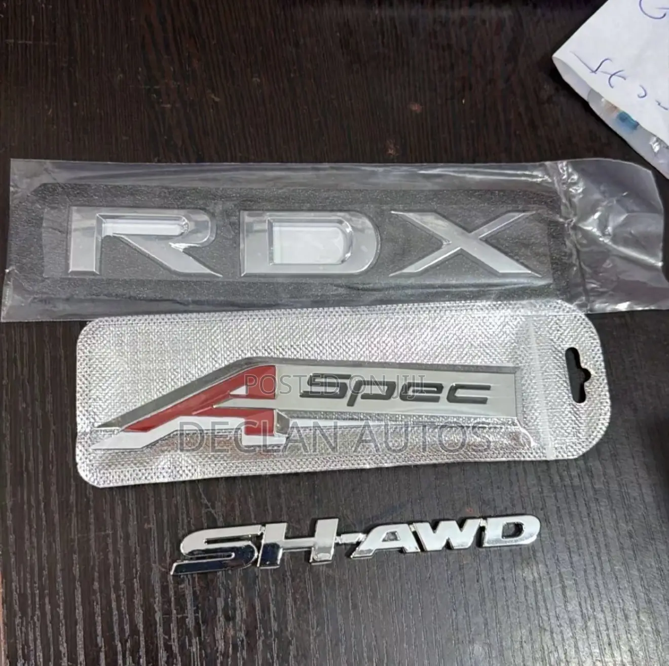 Emblem Badge Car Rear Trunk Tailgate Sticker for Acura Sh-Awd TLX