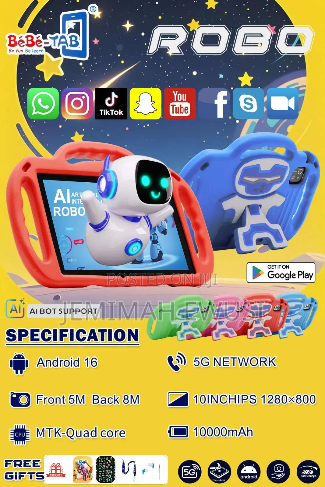 New Bebe Robo 8 GB