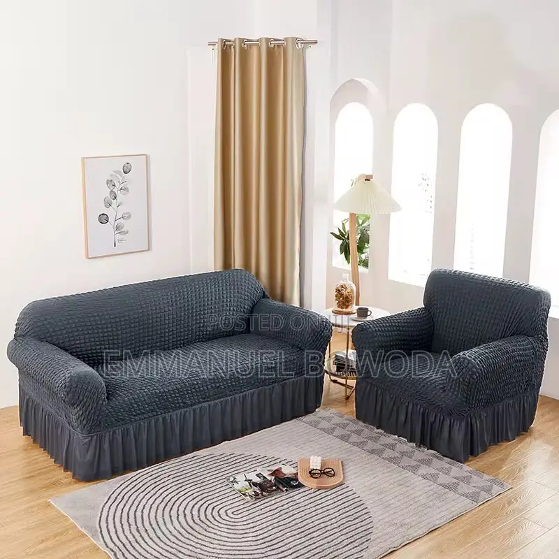 Affordable Skirt Sofa Cover 2in1