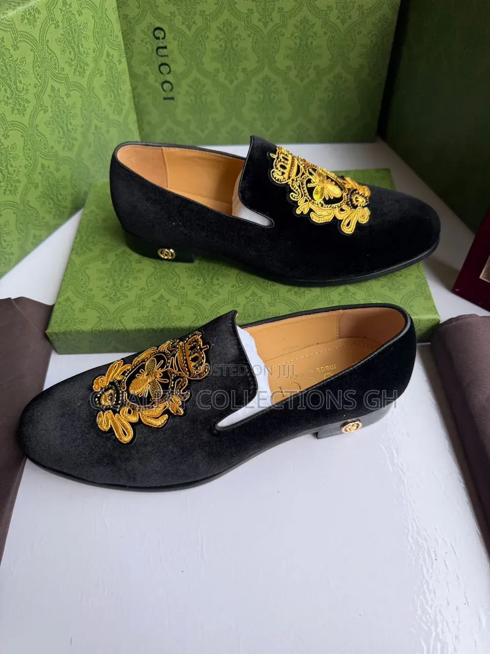 Authentic Black Velvet Loafers
