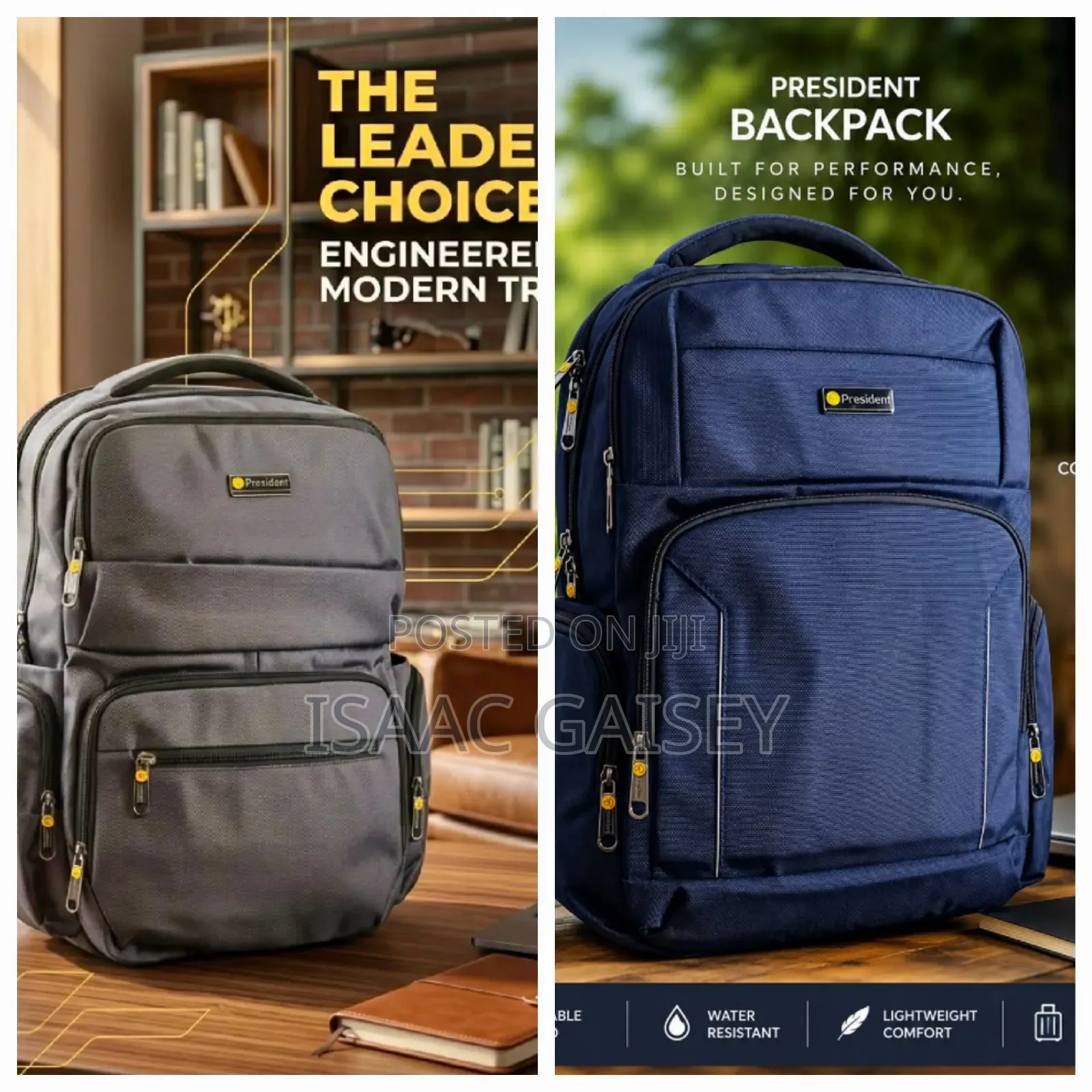 Premium Quality President Waterproof Backpack With Laptop Compartment