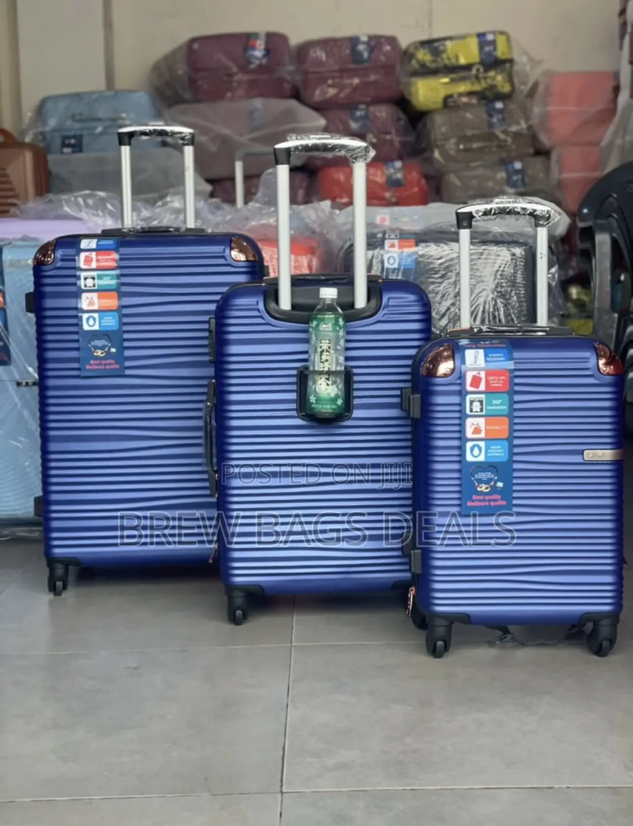 Premium Quality Ak 3set Traveling Bag With Bottle Holder