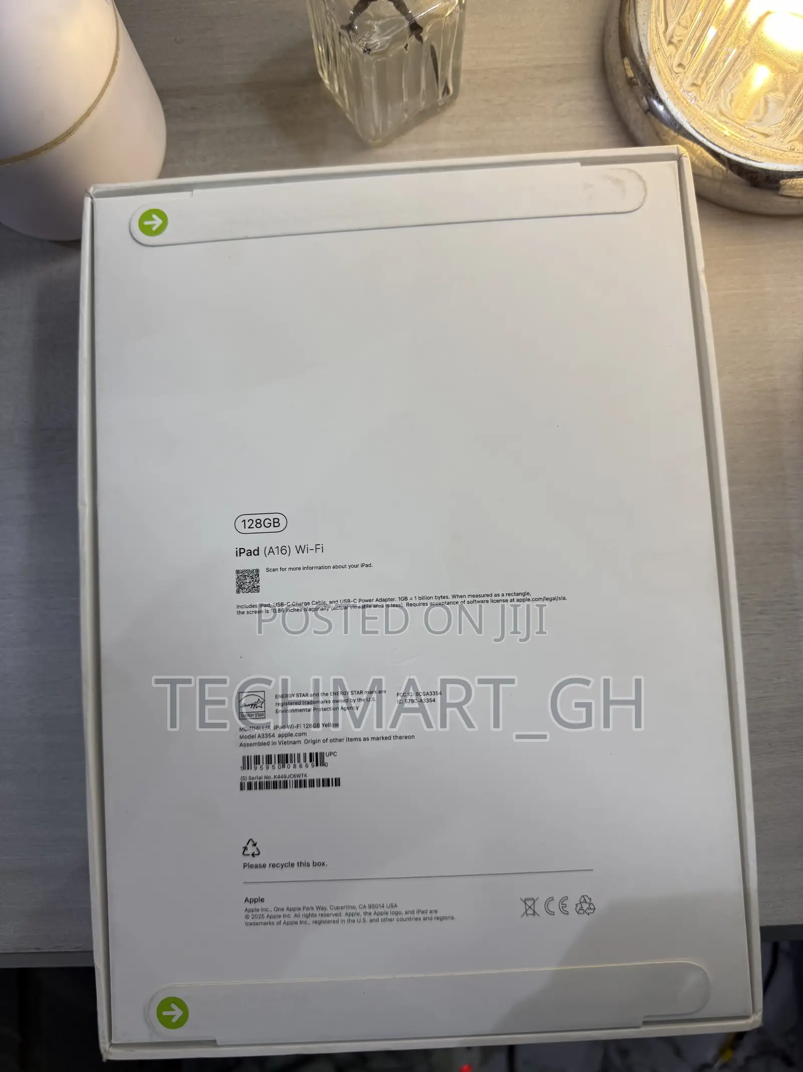 New Apple iPad (2025) 128 GB Yellow