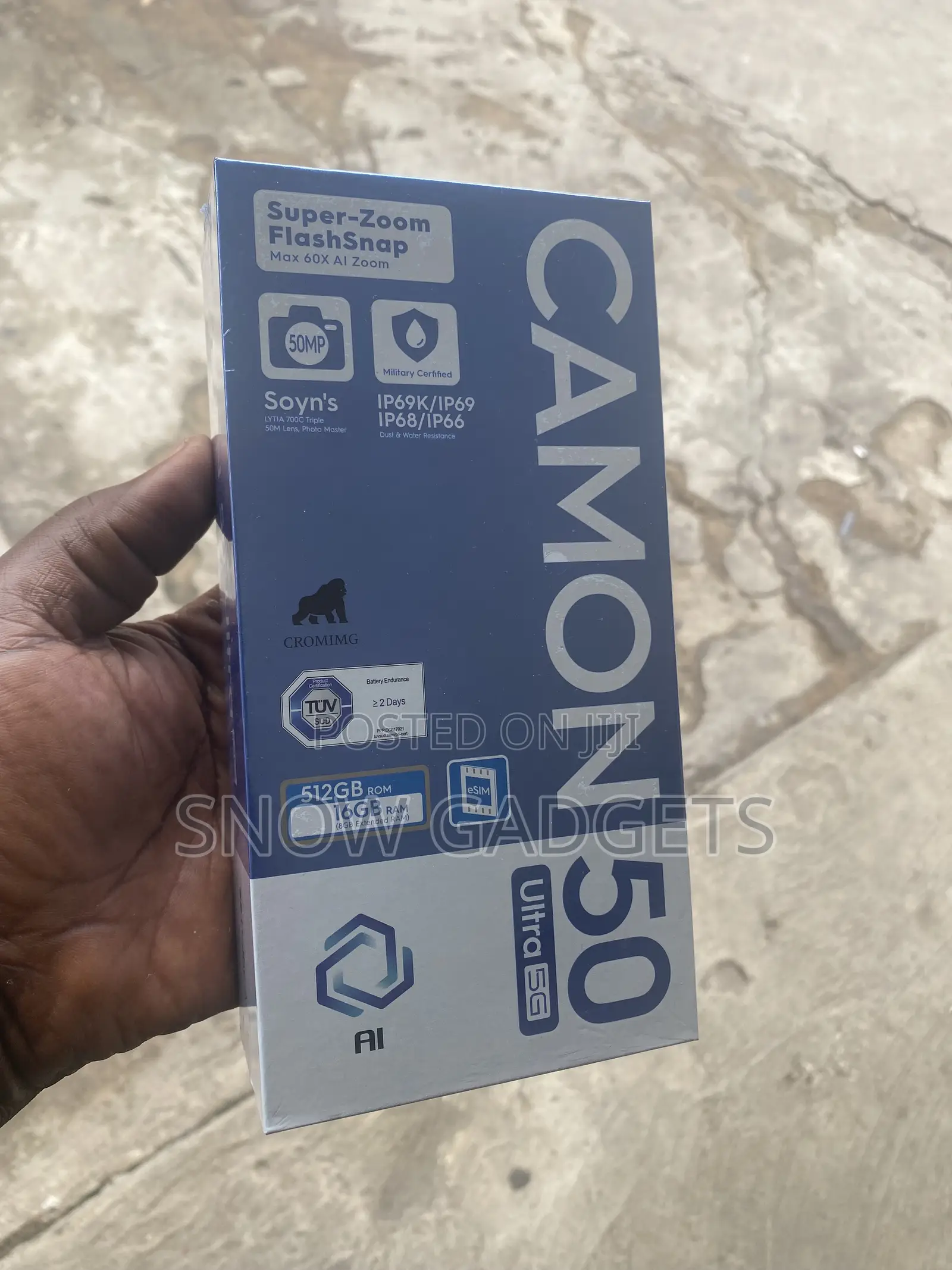New Tecno Camon 50 Ultra 512 GB Black