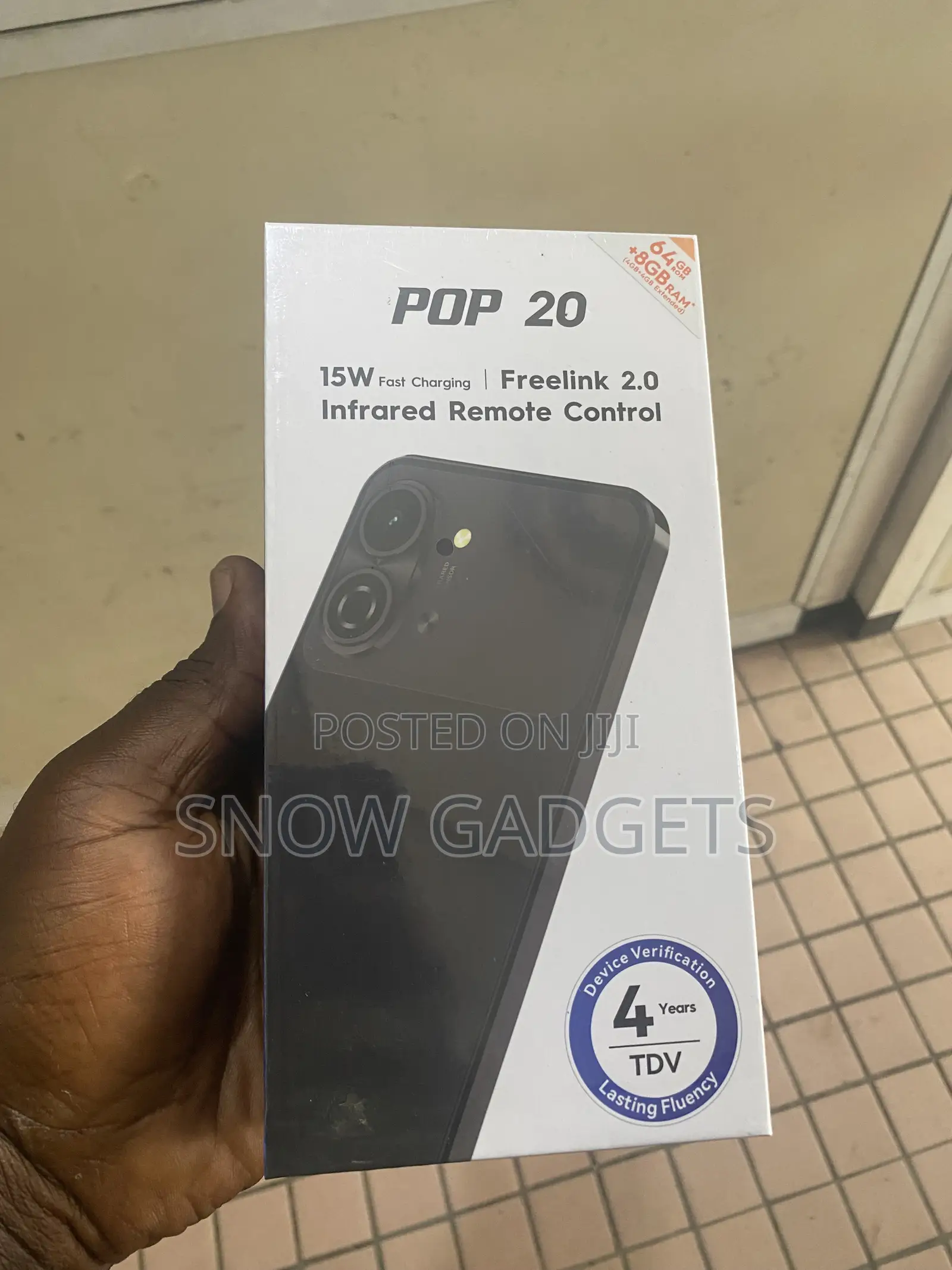 New Tecno Pop 20 64 GB Black