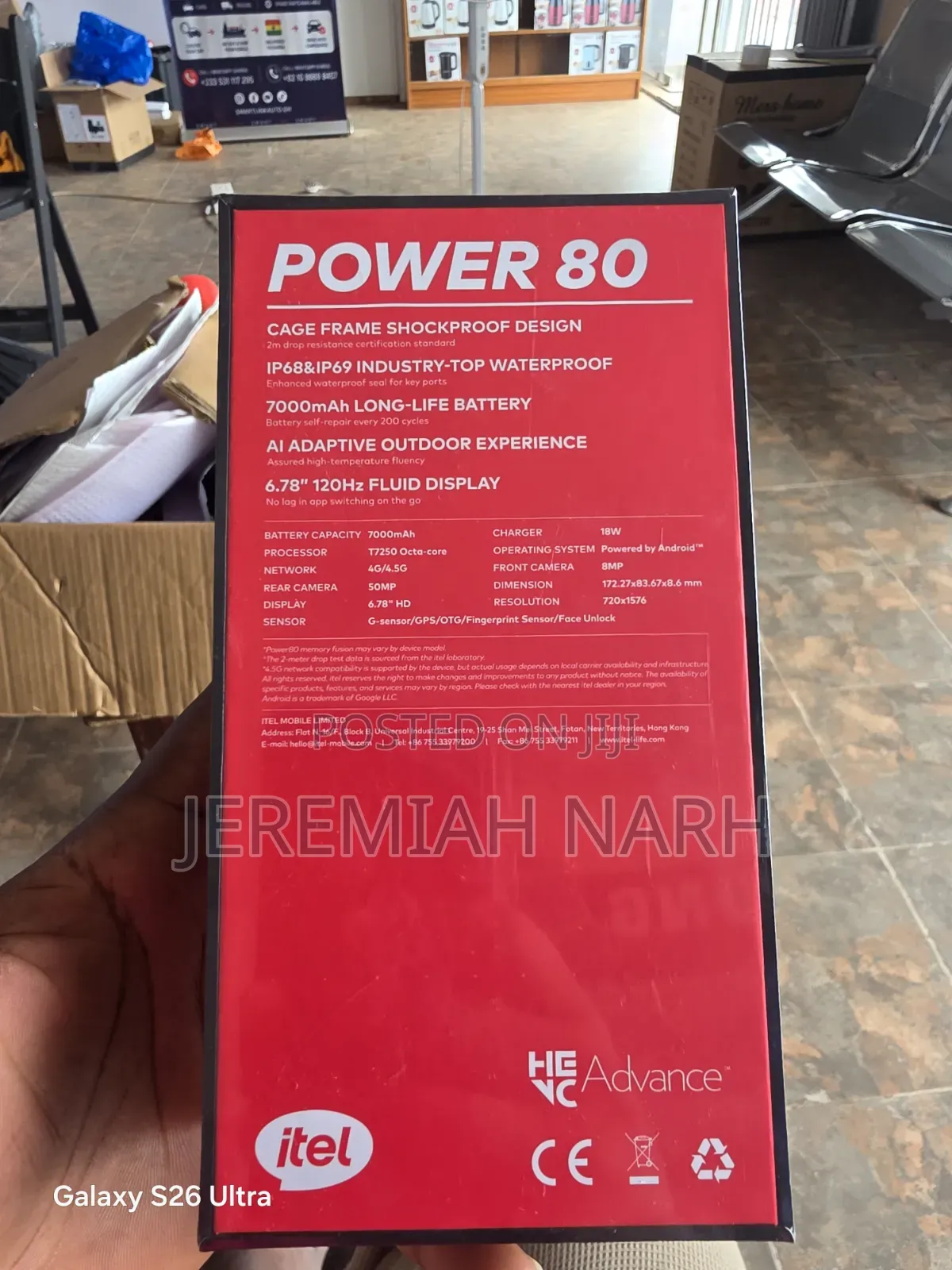 New Itel Power 100 Black