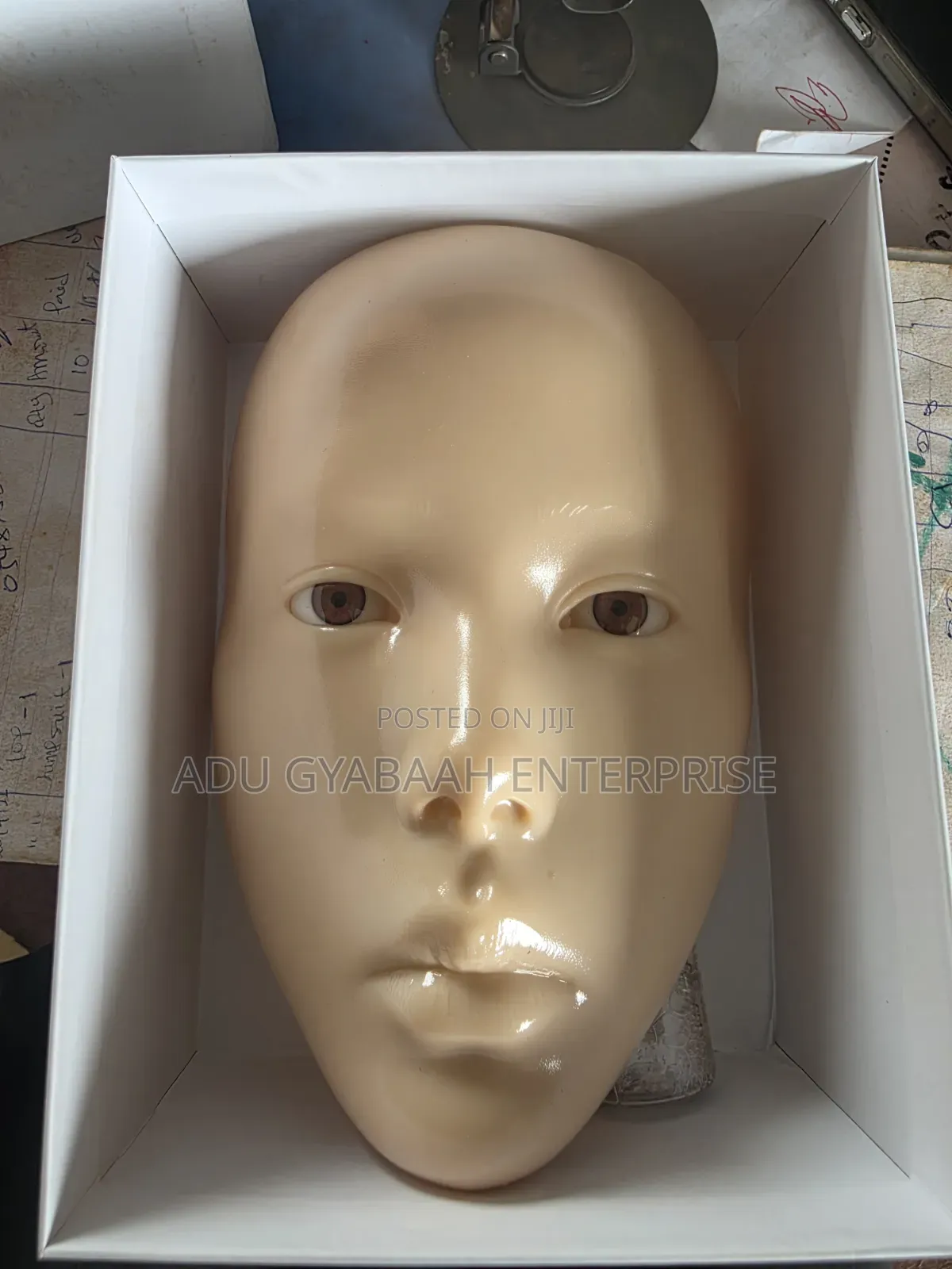5d Silicone Make-up Practice Face + Make-up Remover, Cleaning Oil