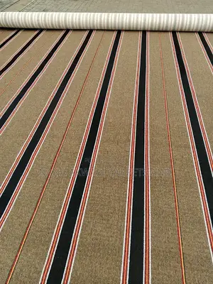 Brown and Black Stripes Industrial Carpets