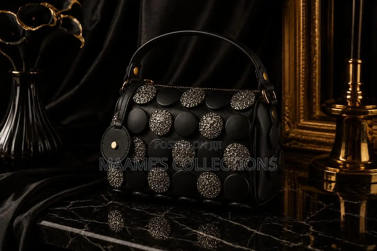 Women’S Luxury Handbags With Mini Fan and a Long Strap
