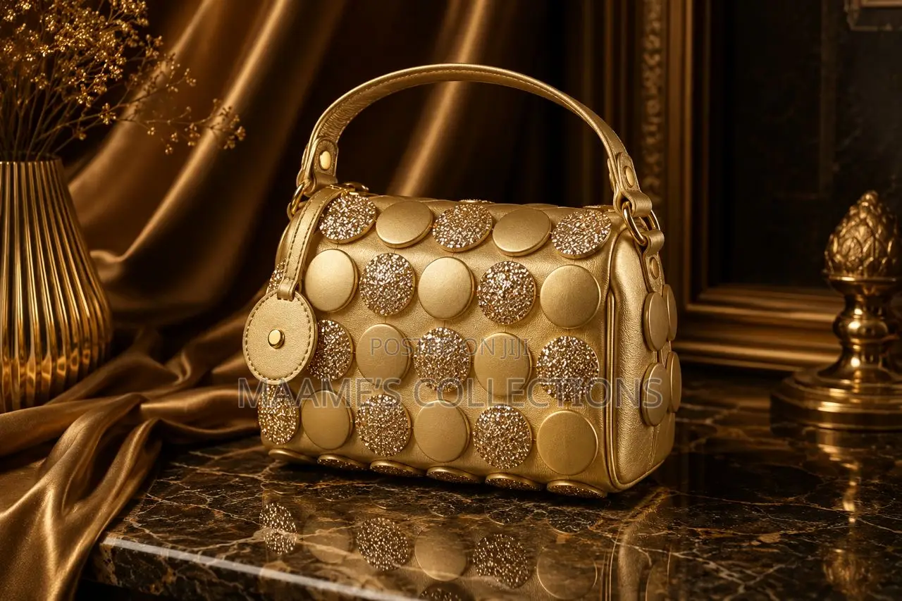Women’S Luxury Handbags With Mini Fan and a Long Strap