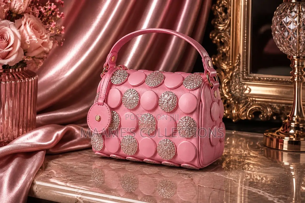 Women’S Luxury Handbags With Mini Fan and a Long Strap