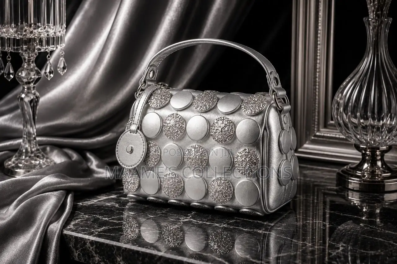 Women’S Luxury Handbags With Mini Fan and a Long Strap