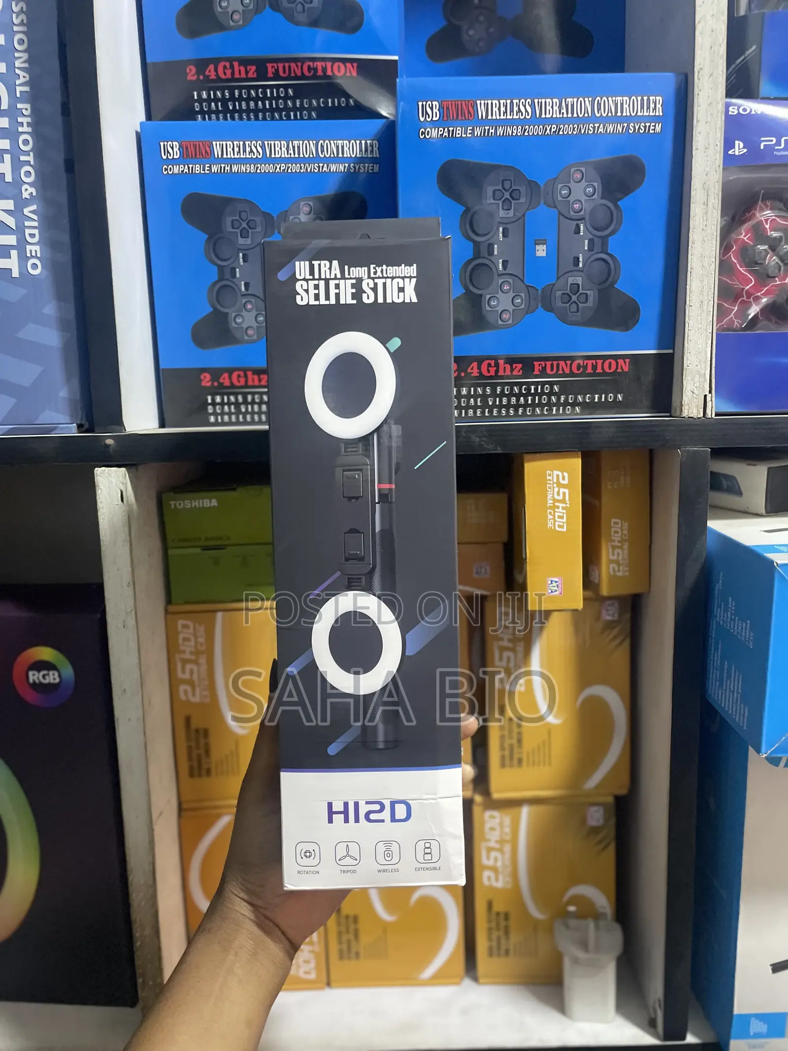 H12d Selfie Tripod Stand With 2 Full Led Light