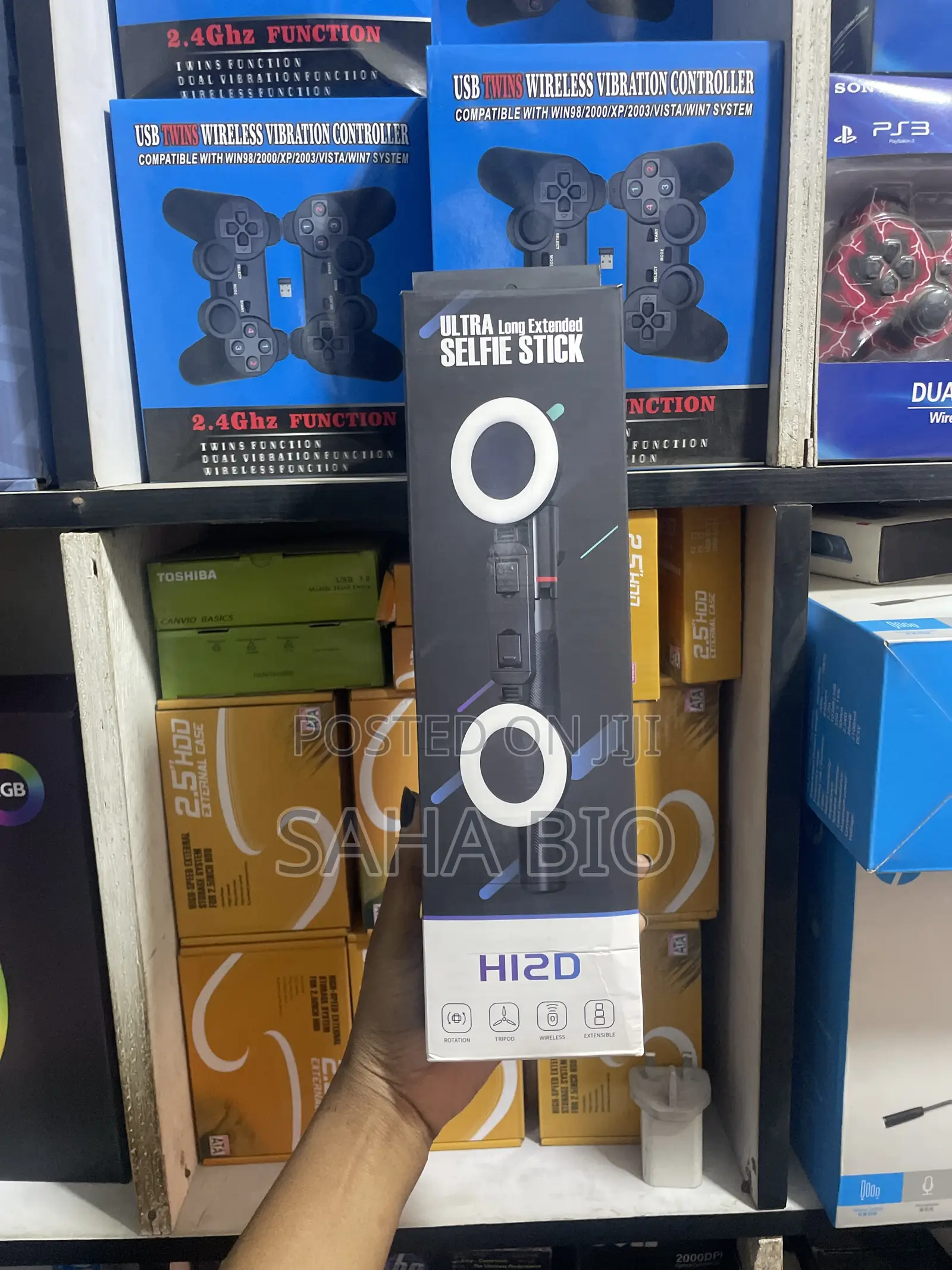 H12d Selfie Tripod Stand With 2 Full Led Light