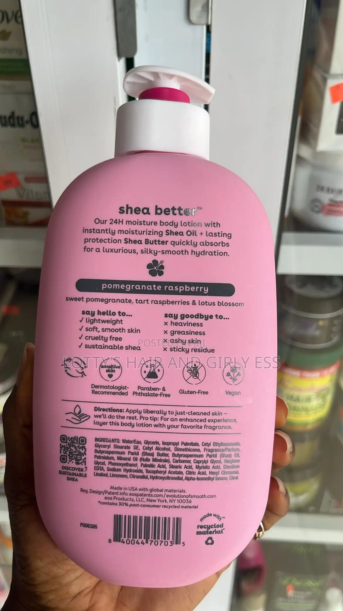 Eos Shea Better 24h Moisture Body Lotion 473ml