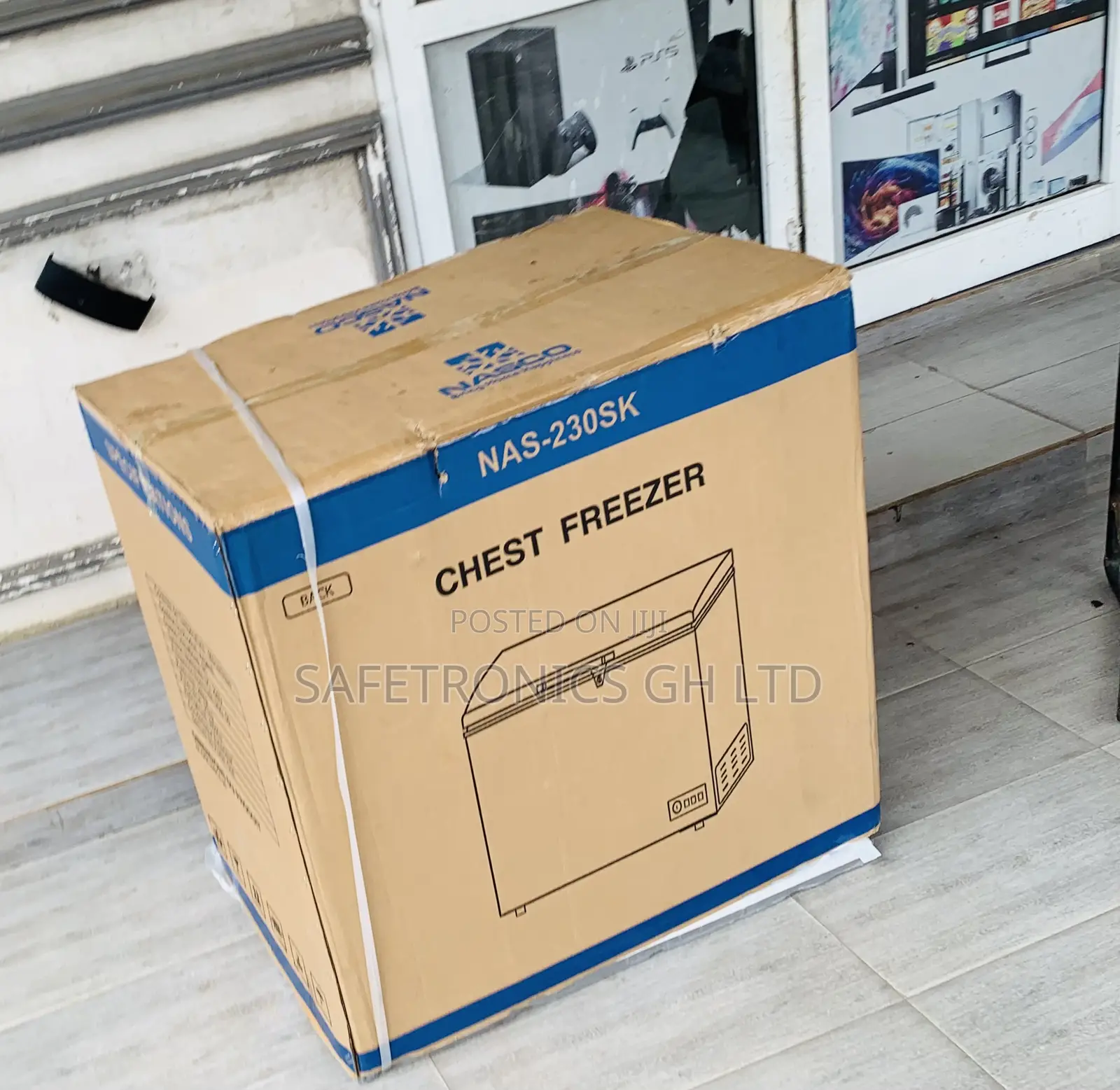 Premium Sleek Nasco 195l Nas-230sk Chest Freezer Silver