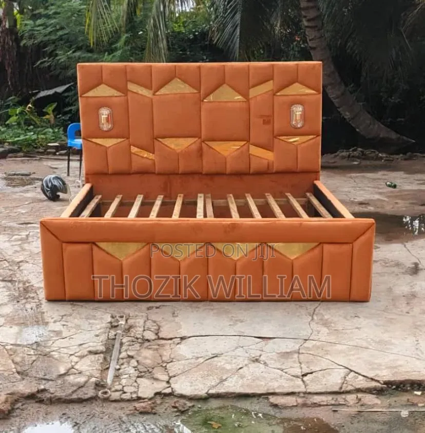 Queen Size Bed With Lamp Available Now